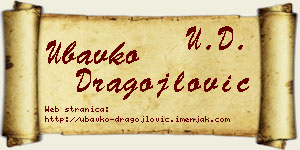 Ubavko Dragojlović vizit kartica